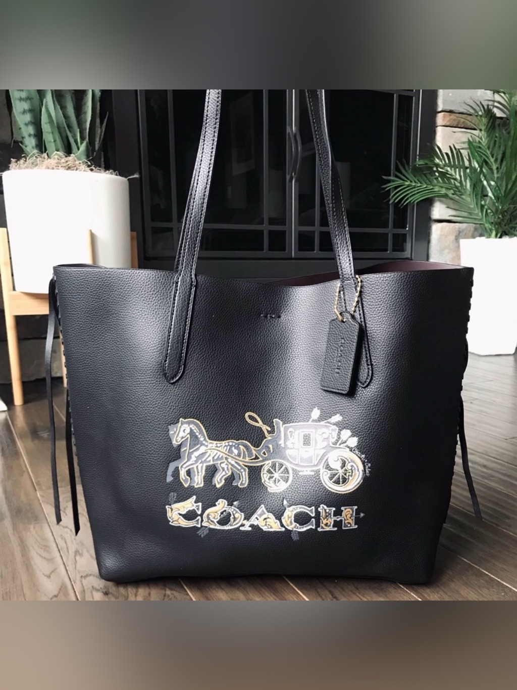 Coach X Chelsea Champlain Tattoo Horse & Carriage Tote Bag 76776, Limited Ed Nwt